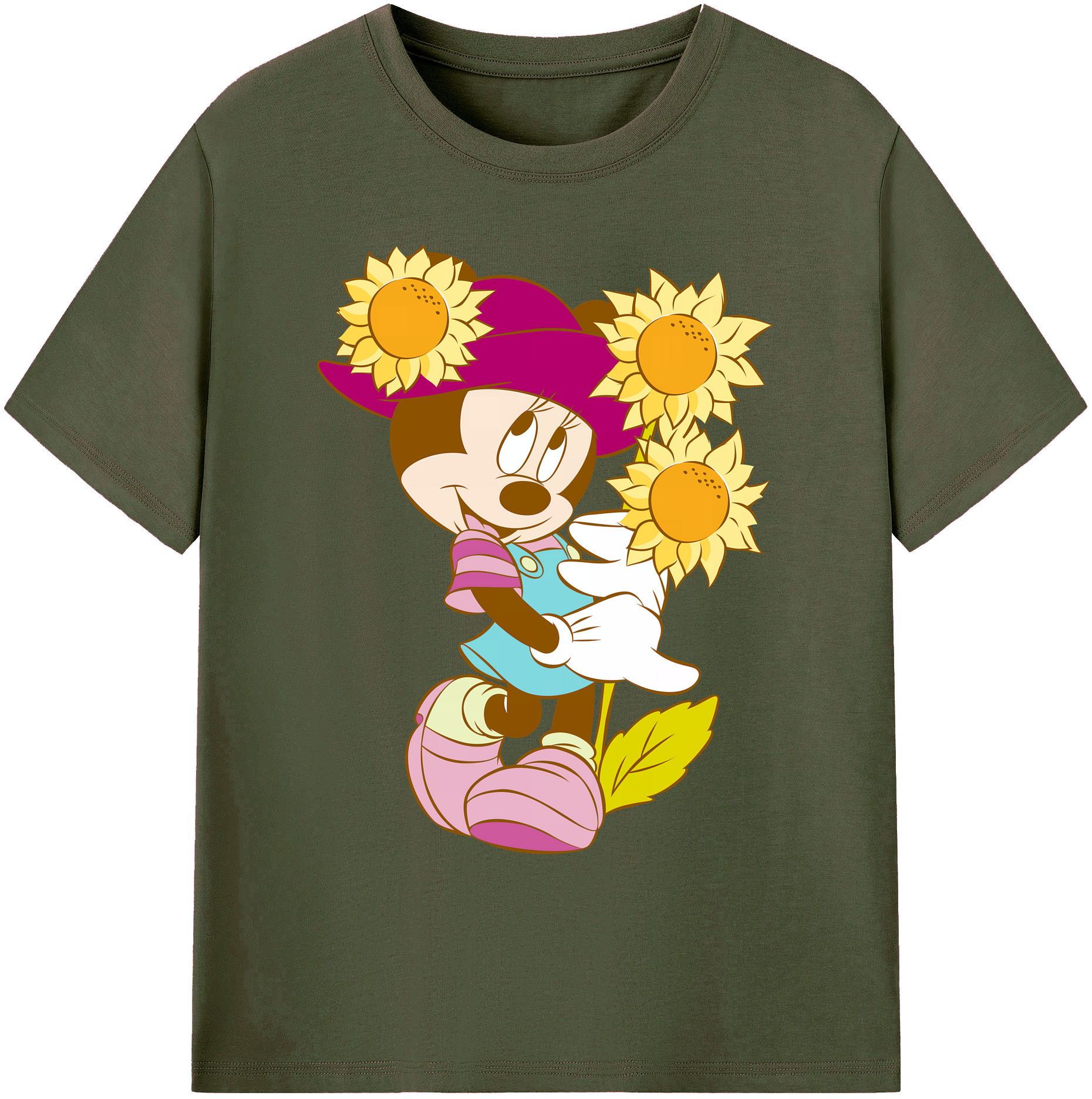 ミッキーマウス Mickey Mouse 綿100％ メンズ半袖Tシャツ｜肌触りやわらか＆通気性